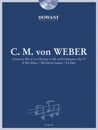 Concerto No. 2 for Clarinet in Bb and Orchestra - Op. 74 in E flat Major - noty pro hráče na klarinet